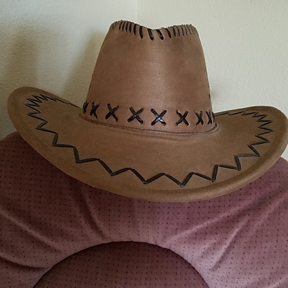 Men's suede western hat